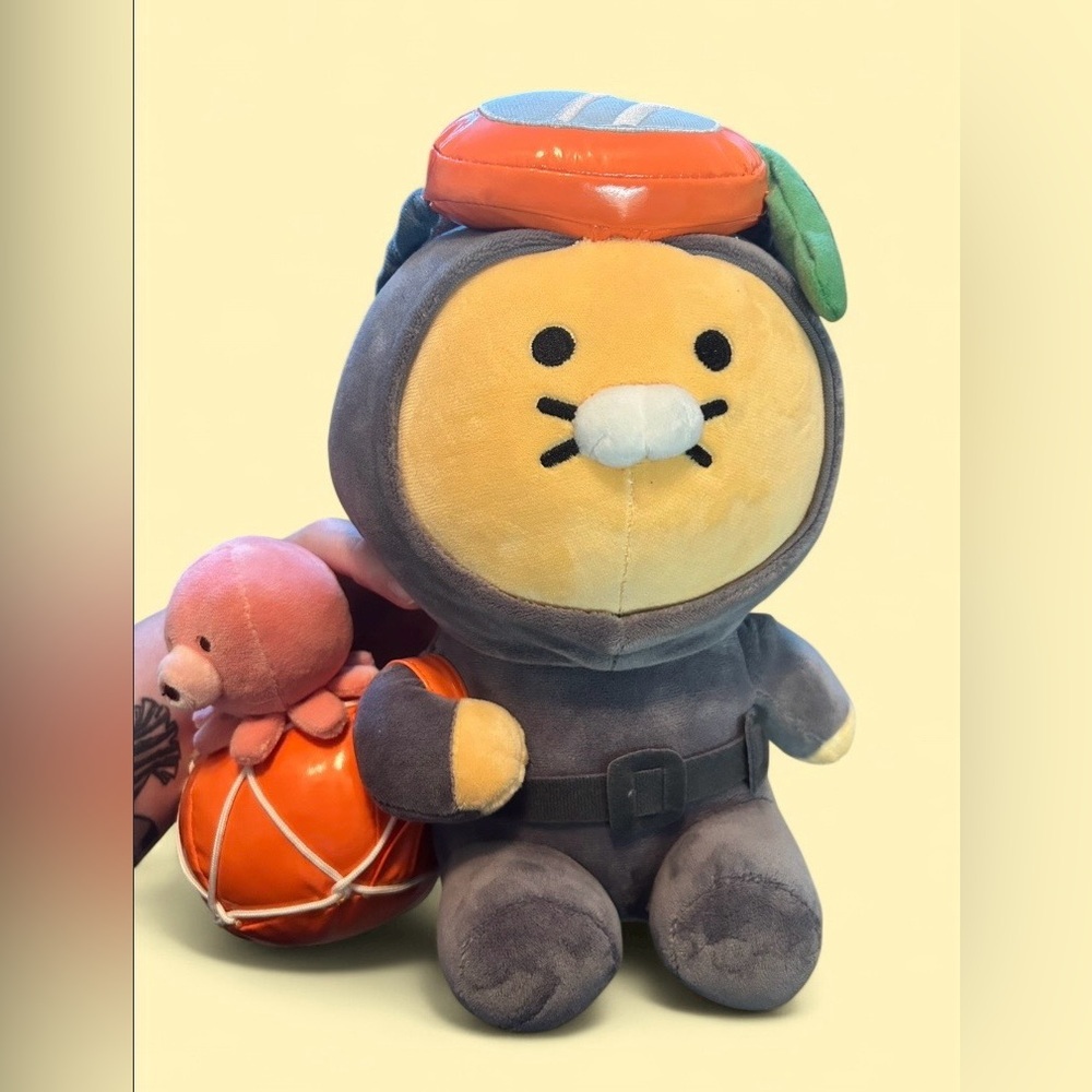 Kakao Friends Ryan Diver Plush w/ Octopus Floatie Korea Cute Collectible